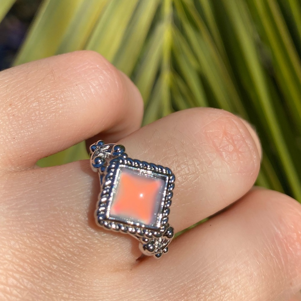 NEW Sterling Silver Opal Ring - Picture 8 of 12